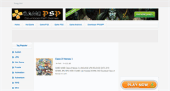 Desktop Screenshot of downloadpspgames.com